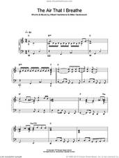 Cover icon of The Air That I Breathe sheet music for piano solo by The Hollies, Albert Hammond and Michael Hazlewood, intermediate skill level