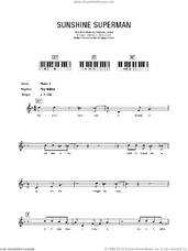 Cover icon of Sunshine Superman sheet music for piano solo (chords, lyrics, melody) by Walter Donovan and Donovan Leitch, intermediate piano (chords, lyrics, melody)