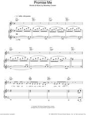 Cover icon of Promise Me sheet music for voice, piano or guitar by Beverley Craven, intermediate skill level