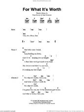 Cover icon of For What It's Worth sheet music for guitar (chords) by The Cardigans, Nina Persson and Peter Svensson, intermediate skill level