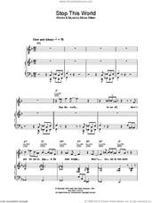 Cover icon of Stop This World sheet music for voice, piano or guitar by Diana Krall, intermediate skill level