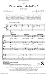Cover icon of What Was I Made For? (from Barbie) (arr. Jennifer Lucy Cook) sheet music for choir (SSA: soprano, alto) by Billie Eilish and Jennifer Lucy Cook, intermediate skill level