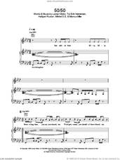 Cover icon of 50/50 sheet music for voice, piano or guitar by Lemar, intermediate skill level