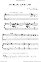 Cover icon of Mary, Did You Know? (arr. Fred Bock) sheet music for choir (SATB: soprano, alto, tenor, bass) by Buddy Greene, Fred Bock and Mark Lowry, intermediate skill level