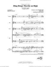 Cover icon of Ding Dong! Merrily On High (arr. Philip Lawson) sheet music for choir (SATBB)  and Philip Lawson, intermediate skill level