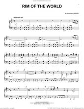 Cover icon of Rim Of The World sheet music for piano solo by Bear McCreary, intermediate skill level
