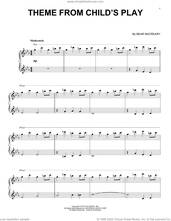 Cover icon of Theme From Child's Play sheet music for piano solo by Bear McCreary, intermediate skill level