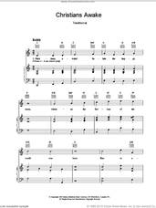 Cover icon of Christians Awake sheet music for voice, piano or guitar, intermediate skill level