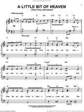 Cover icon of A Little Bit Of Heaven sheet music for piano solo by J. Keirn Brenan and Ernest R. Ball, easy skill level