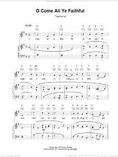 Cover icon of O Come, All Ye Faithful (Adeste Fideles) sheet music for voice, piano or guitar by John Francis Wade and Miscellaneous, intermediate skill level