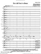 Cover icon of For All You've Done (COMPLETE) sheet music for orchestra/band (Orchestra) by Reuben Morgan and BJ Davis, intermediate skill level