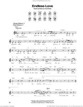 Cover icon of Endless Love sheet music for guitar solo (chords) by Diana Ross & Lionel Richie and Lionel Richie, easy guitar (chords)