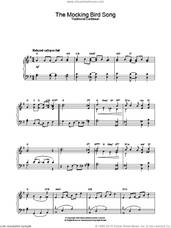 Cover icon of The Mocking Bird Song sheet music for piano solo, intermediate skill level