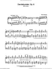 Cover icon of Davidsbundler, Op. 6 (Mit Humor) sheet music for piano solo by Robert Schumann, classical score, intermediate skill level