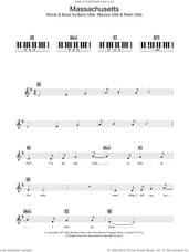 Cover icon of Massachusetts (The Lights Went Out) sheet music for piano solo (chords, lyrics, melody) by Bee Gees, Barry Gibb, Maurice Gibb and Robin Gibb, intermediate piano (chords, lyrics, melody)