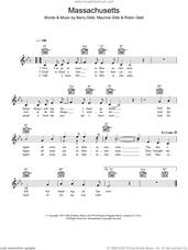 Cover icon of Massachusetts (The Lights Went Out) sheet music for voice and other instruments (fake book) by Bee Gees, Barry Gibb, Maurice Gibb and Robin Gibb, intermediate skill level