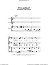 Cover icon of I'm A Believer (arr. Rick Hein) sheet music for choir (2-Part) by The Monkees, Rick Hein and Neil Diamond, intermediate duet