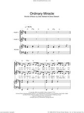 Cover icon of Ordinary Miracle (arr. Rick Hein) sheet music for choir (2-Part) by Sarah McLachlan, Rick Hein, Dave Stewart and Glen Ballard, intermediate duet