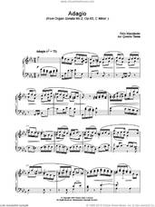 Cover icon of Adagio sheet music for piano solo by Felix Mendelssohn-Bartholdy, classical score, intermediate skill level