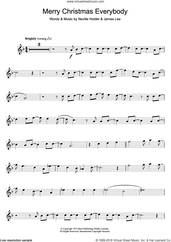 Cover icon of Merry Xmas Everybody sheet music for flute solo by Mud, S Club 7, Slade, James Lea and Neville Holder, intermediate skill level