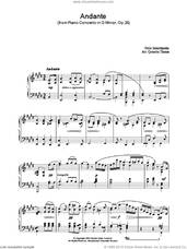 Cover icon of Andante sheet music for piano solo by Felix Mendelssohn-Bartholdy, classical score, intermediate skill level