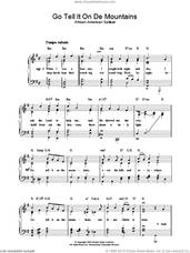 Cover icon of Go Tell It On De Mountains sheet music for piano solo, easy skill level