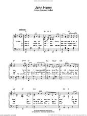 Cover icon of John Henry sheet music for piano solo, easy skill level