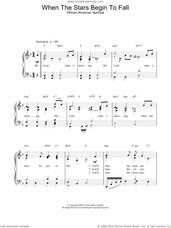 Cover icon of When The Stars Begin To Fall sheet music for piano solo, easy skill level