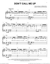 Cover icon of Don't Call Me Up sheet music for piano solo by Mabel, Camille Purcell, Mabel McVey and Steve Mac, easy skill level