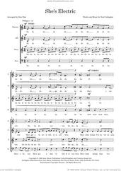 Cover icon of She's Electric (arr. Dan Pate) sheet music for choir (SATB: soprano, alto, tenor, bass) by Oasis, Dan Pate and Noel Gallagher, intermediate skill level