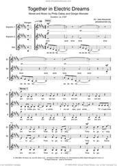 Cover icon of Together In Electric Dreams (arr. Jake Alexander) sheet music for choir (SSA: soprano, alto) by Human League, Jake Alexander, Giorgio Moroder and Phil Oakey, intermediate skill level