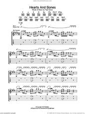 Cover icon of Hearts And Bones sheet music for guitar (tablature) by Paul Simon, intermediate skill level
