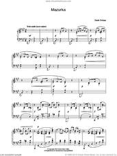 Cover icon of Mazurka sheet music for piano solo by Claude Debussy, classical score, intermediate skill level