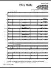 Cover icon of O Give Thanks (COMPLETE) sheet music for orchestra/band (Orchestra) by Israel Houghton, Aaron Lindsey, Meleasa Houghton and Dave Williamson, intermediate skill level