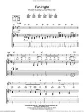 Cover icon of Fun Night sheet music for guitar (tablature) by Andrew W.K. and Andrew Wilkes-Krier, intermediate skill level