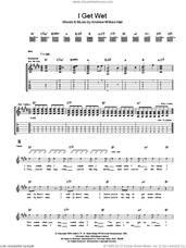 Cover icon of I Get Wet sheet music for guitar (tablature) by Andrew W.K. and Andrew Wilkes-Krier, intermediate skill level