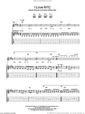 Cover icon of I Love NYC sheet music for guitar (tablature) by Andrew W.K. and Andrew Wilkes-Krier, intermediate skill level