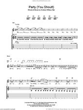 Cover icon of We Party (You Shout) sheet music for guitar (tablature) by Andrew W.K. and Andrew Wilkes-Krier, intermediate skill level