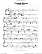 Cover icon of Flores De Romana sheet music for piano solo (elementary) by Juventino Rosas, Charmaine Siagian and Sonya Schumann, classical score, beginner piano (elementary)