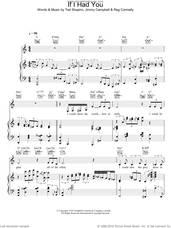 Cover icon of If I Had You sheet music for voice, piano or guitar by Diana Krall, intermediate skill level