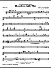 Cover icon of Theme from Spider Man sheet music for orchestra/band (tenor sax) by Paul Francis Webster, Bob Harris, Kirby Shaw and Michael Buble, intermediate skill level