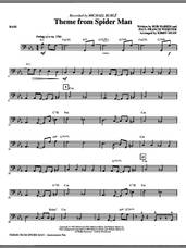 Cover icon of Theme from Spider Man sheet music for orchestra/band (bass) by Paul Francis Webster, Bob Harris, Kirby Shaw and Michael Buble, intermediate skill level