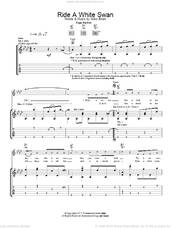 Cover icon of Ride A White Swan sheet music for guitar (tablature) by T Rex, intermediate skill level