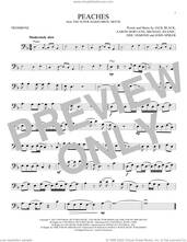 Cover icon of Peaches (from The Super Mario Bros. Movie) sheet music for trombone solo by Jack Black, Aaron Horvath, Eric Osmond, John Spiker and Michael Jelenic, intermediate skill level