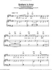 Cover icon of Brothers in Arms sheet music for voice, piano or guitar by Dire Straits, intermediate skill level