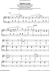 Cover icon of Santa Lucia sheet music for voice and piano by Teodoro Cottrau, intermediate skill level