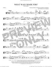 Cover icon of What Was I Made For? (from Barbie) sheet music for viola solo by Billie Eilish, intermediate skill level
