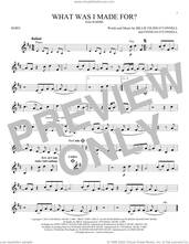 Cover icon of What Was I Made For? (from Barbie) sheet music for horn solo by Billie Eilish, intermediate skill level