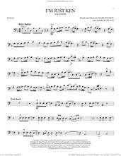 Cover icon of I'm Just Ken (from Barbie) sheet music for cello solo by Ryan Gosling, Andrew Wyatt and Mark Ronson, intermediate skill level