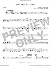 Cover icon of For The First Time (from The Little Mermaid) (2023) sheet music for violin solo by Halle Bailey, Alan Menken and Lin-Manuel Miranda, intermediate skill level